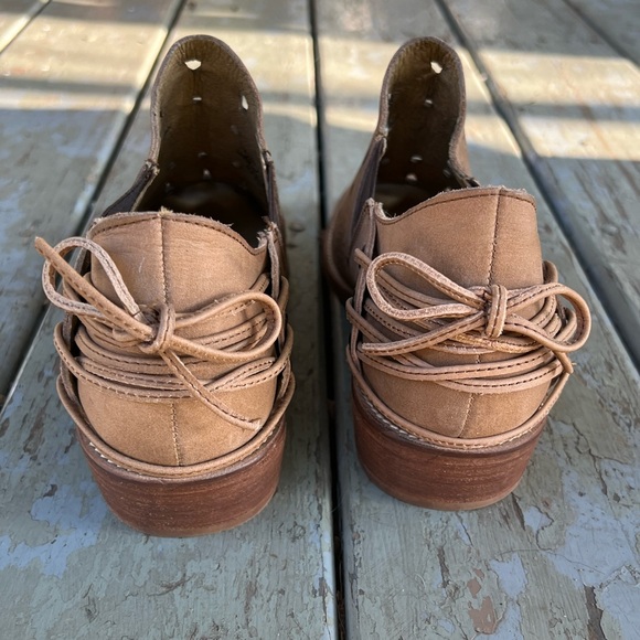 Musse & Cloud "Coolise" Laser Cut Leather Stud and Harness Detail Ankle Boots - Picture 8 of 10
